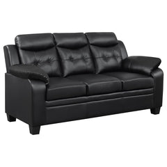 Finley Black 3 Pc Sofa Set - MyWaynesHome #