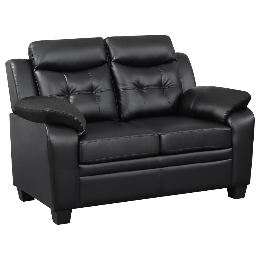 Finley Black Loveseat - MyWaynesHome #