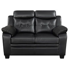 Finley Black Loveseat - MyWaynesHome #