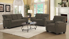 Clementine Brown 3 Pc Sofa Set - MyWaynesHome #