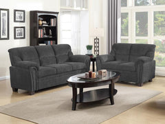 Clementine Grey 2 Pc Sofa Set - MyWaynesHome #