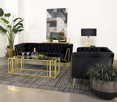 Holly Black 2 Pc Sofa Set - MyWaynesHome #