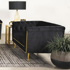 Holly Black Loveseat - MyWaynesHome #