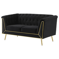 Holly Black Loveseat - MyWaynesHome #