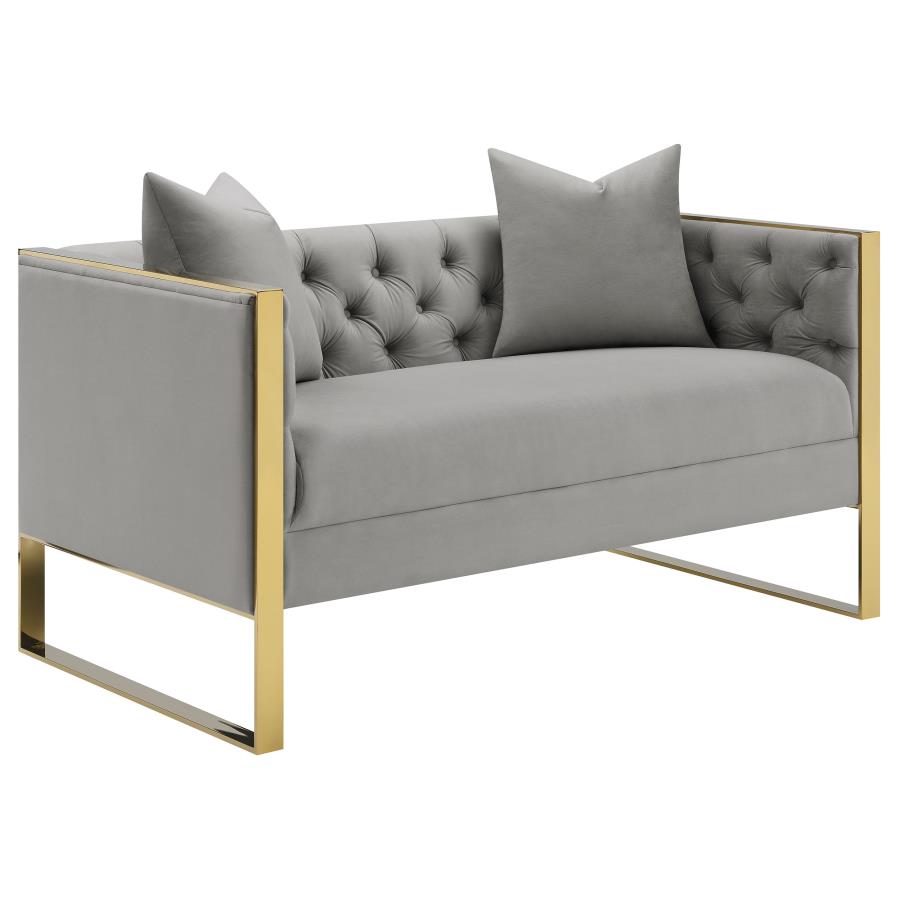 Eastbrook Grey Loveseat - MyWaynesHome #