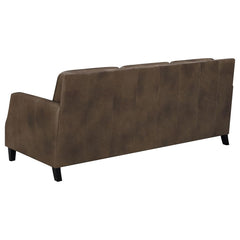 Leaton Brown 3 Pc Sofa Set - MyWaynesHome #
