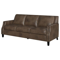 Leaton Brown Sofa - MyWaynesHome #