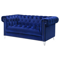 Bleker Blue Loveseat - MyWaynesHome #
