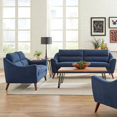 Gano Blue 2 Pc Sofa Set - MyWaynesHome #