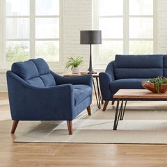 Gano Blue Loveseat - MyWaynesHome #