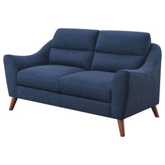 Gano Blue Loveseat - MyWaynesHome #