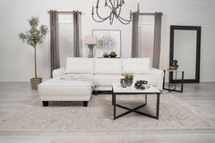 Caspian White Sectional - MyWaynesHome #