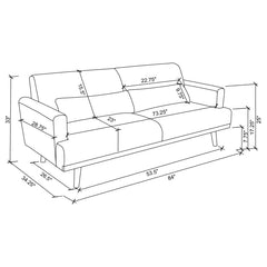 Blake Grey 2 Pc Sofa Set - MyWaynesHome #