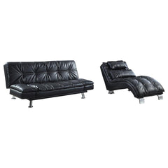 Dilleston Black Chaise - MyWaynesHome #