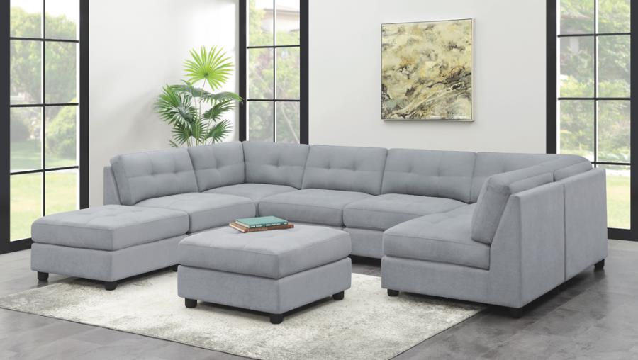 Claude Grey 7 Pc Sectional - MyWaynesHome #