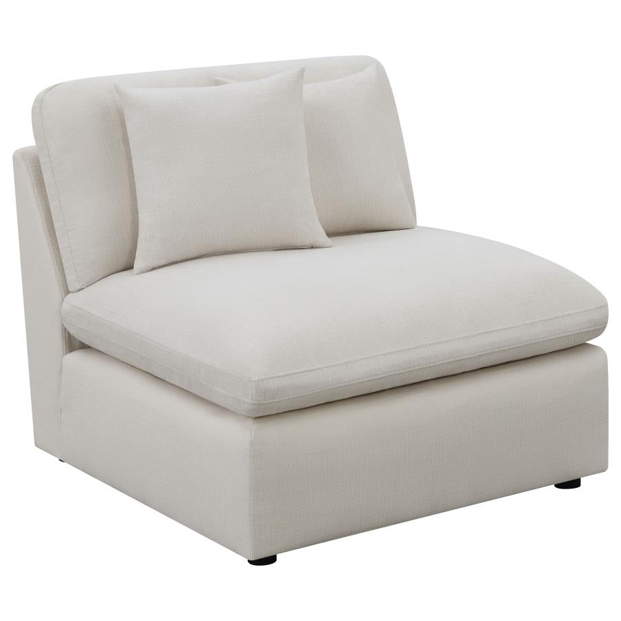 Hobson Ivory Armless Chair - MyWaynesHome #