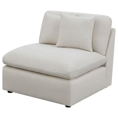 Hobson Ivory Armless Chair - MyWaynesHome #
