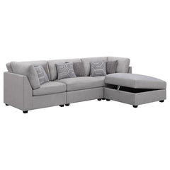 Cambria Grey 4 Pc Sectional - MyWaynesHome #