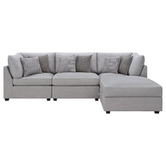 Cambria Grey 4 Pc Sectional - MyWaynesHome #