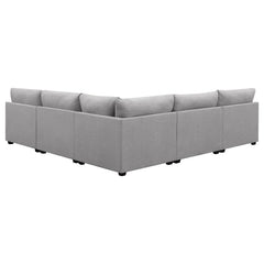 Cambria Grey 5 Pc Sectional - MyWaynesHome #
