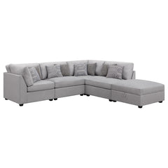 Cambria Grey 5 Pc Sectional - MyWaynesHome #