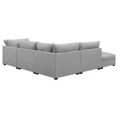 Cambria Grey 5 Pc Sectional - MyWaynesHome #