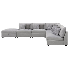 Cambria Grey 6 Pc Sectional - MyWaynesHome #