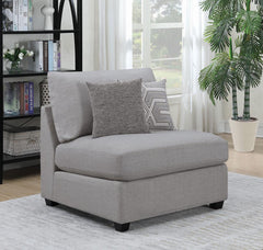 Cambria Grey Armless Chair - MyWaynesHome #