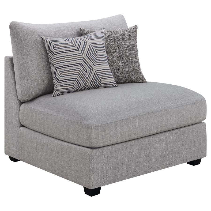 Cambria Grey Armless Chair - MyWaynesHome #