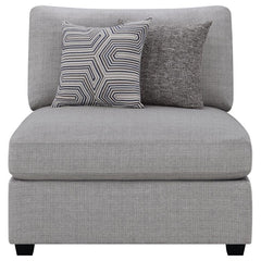 Cambria Grey Armless Chair - MyWaynesHome #