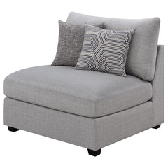Cambria Grey Armless Chair - MyWaynesHome #