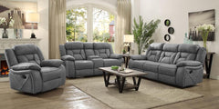 Higgins Grey 3 Pc Motion Sofa Set - MyWaynesHome #