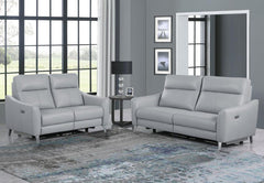 Derek Grey 2 Pc Power Sofa Set - MyWaynesHome #