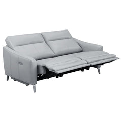 Derek Grey 2 Pc Power Sofa Set - MyWaynesHome #