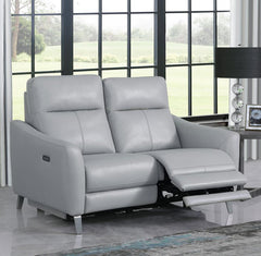 Derek Grey Power Loveseat - MyWaynesHome #