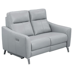 Derek Grey Power Loveseat - MyWaynesHome #