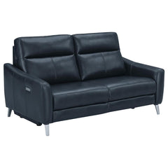 Derek Blue 2 Pc Power Sofa Set - MyWaynesHome #