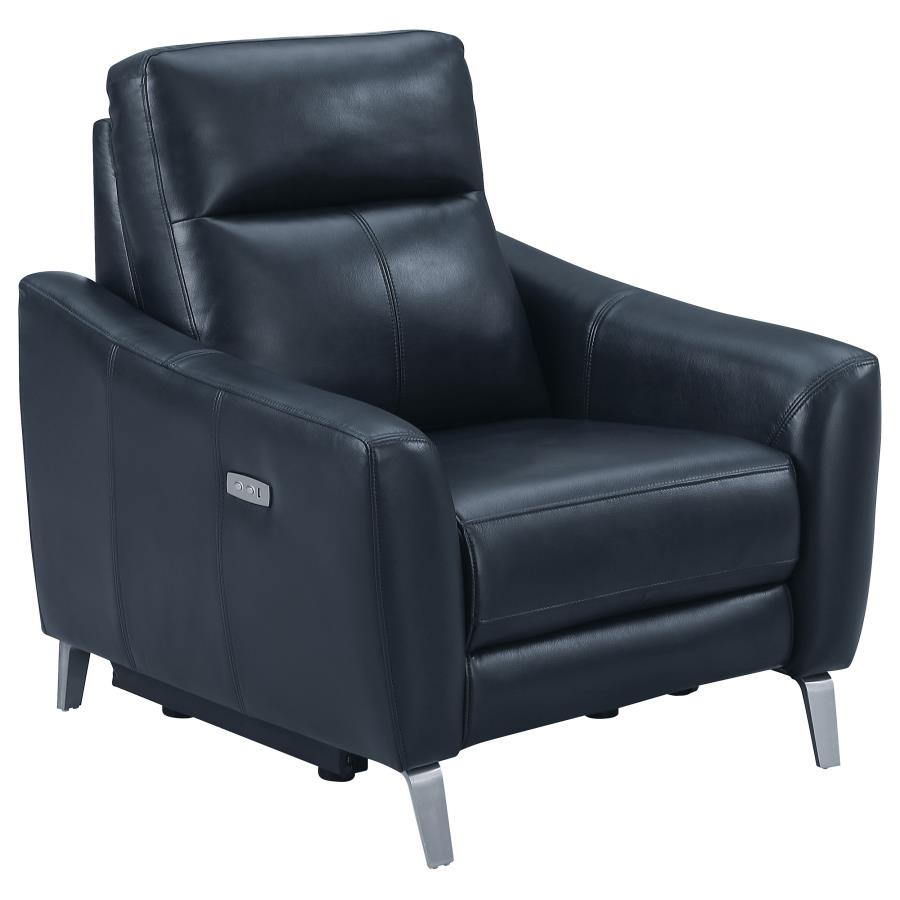Derek Blue Power Recliner - MyWaynesHome #