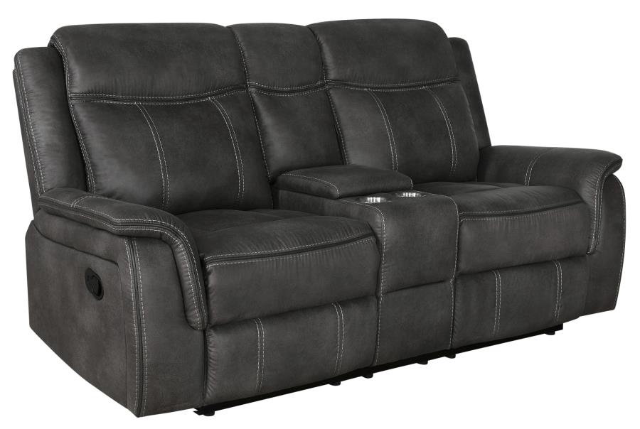 Lawrence Black Motion Loveseat - MyWaynesHome #