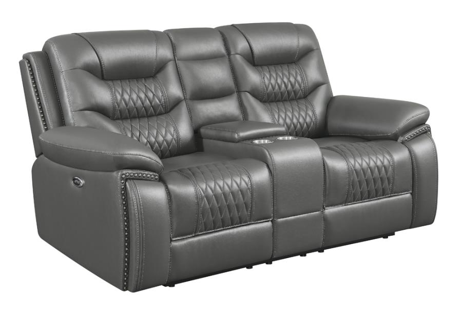 Flamenco Grey Power Loveseat - MyWaynesHome #
