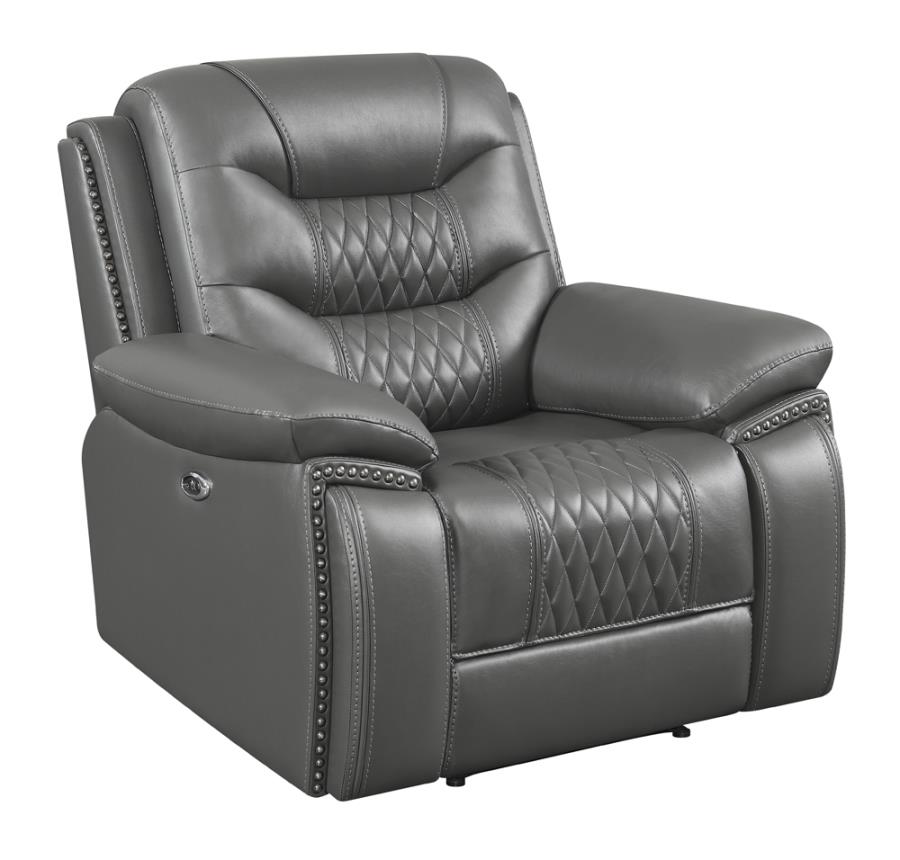 Flamenco Grey Power Recliner - MyWaynesHome #