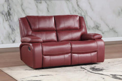 Camila Red Motion Loveseat - MyWaynesHome #