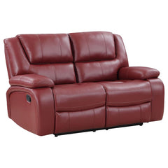 Camila Red Motion Loveseat - MyWaynesHome #