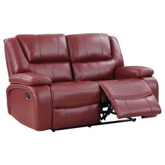 Camila Red Motion Loveseat - MyWaynesHome #