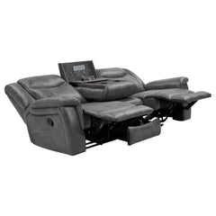 Conrad Grey Motion Sofa W/ Pop Up Outlet - MyWaynesHome #