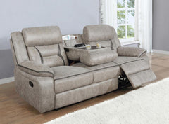 Greer Beige Motion Sofa - MyWaynesHome #