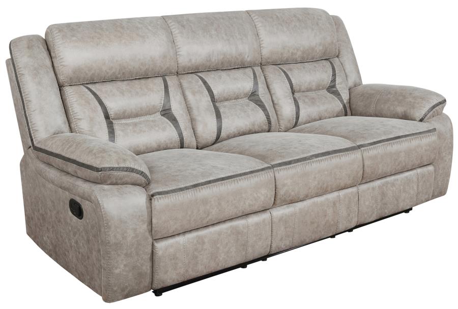 Greer Beige Motion Sofa - MyWaynesHome #