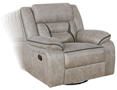 Greer Beige Swivel Glider Recliner - MyWaynesHome #