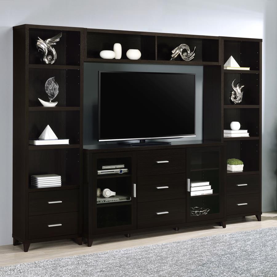 Lewes Brown 4 Pc Entertainment Center - MyWaynesHome #