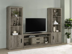 Burke Grey 3 Pc Entertainment Center - MyWaynesHome #
